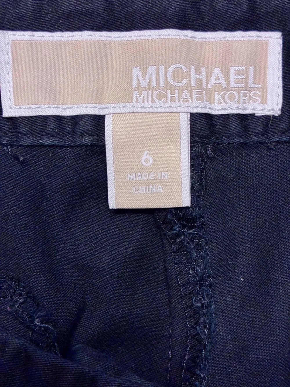 Michael Kors Black Women’s Zip-Pocket Pants